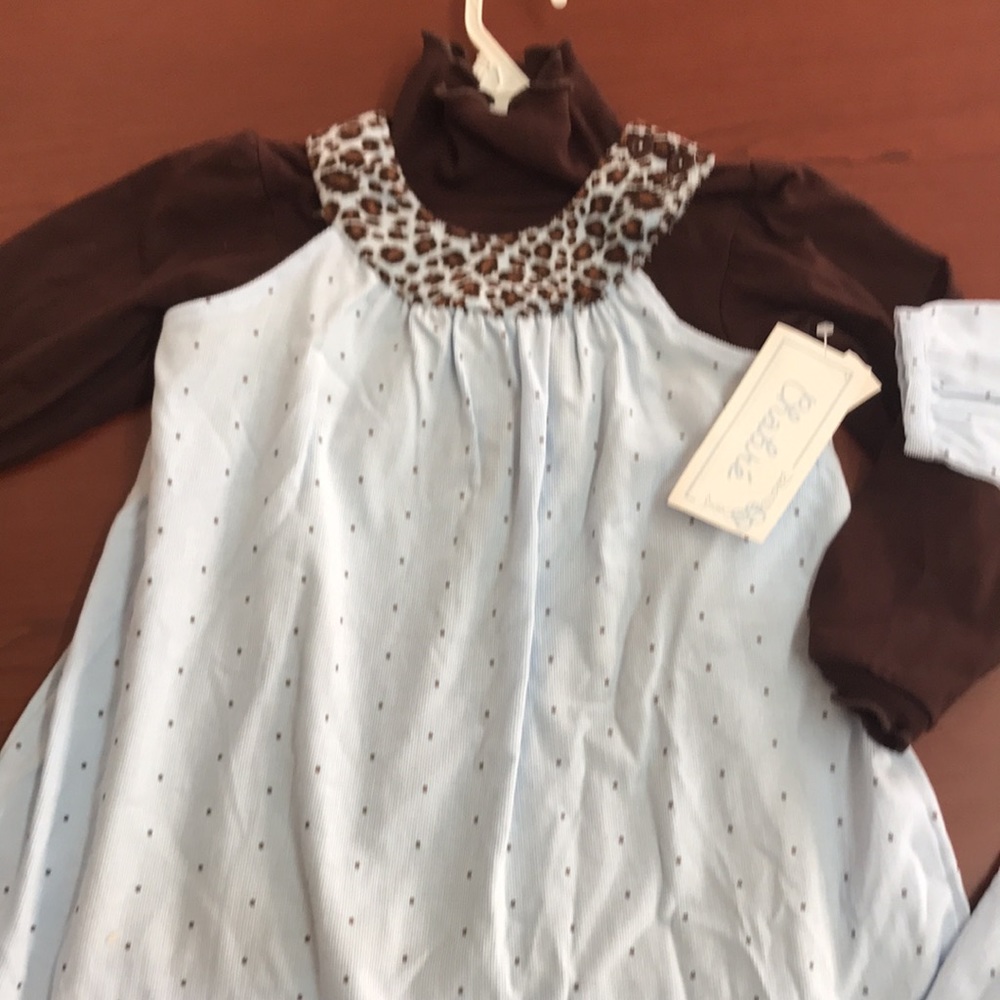 New with tags from Chabre 2 piece jumper and turtleneck size 4